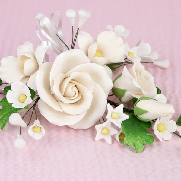 Tea Rose Spray Gumpaste Flower Boquete