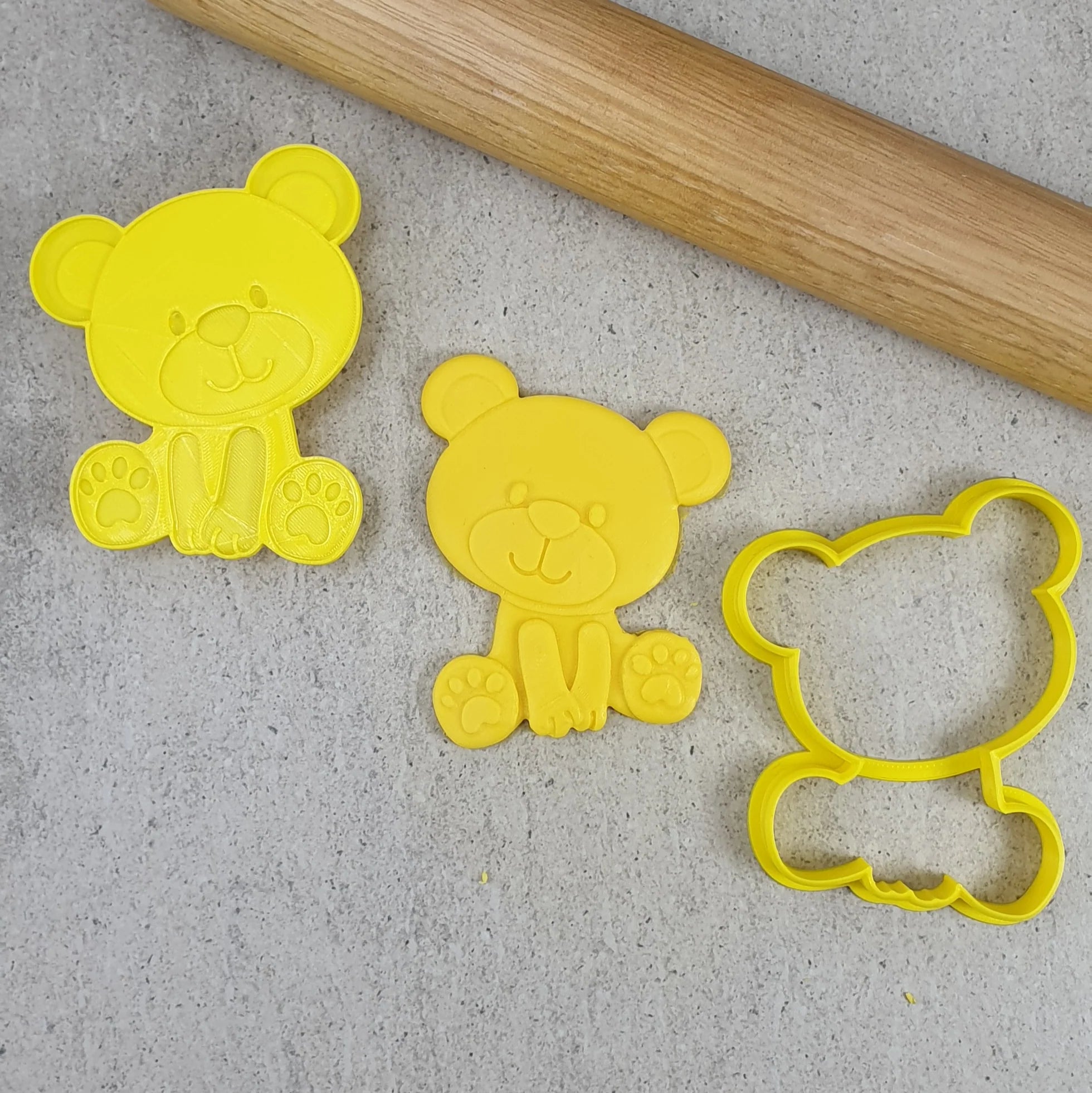 Teddy Bear Cutter and Debosser Set