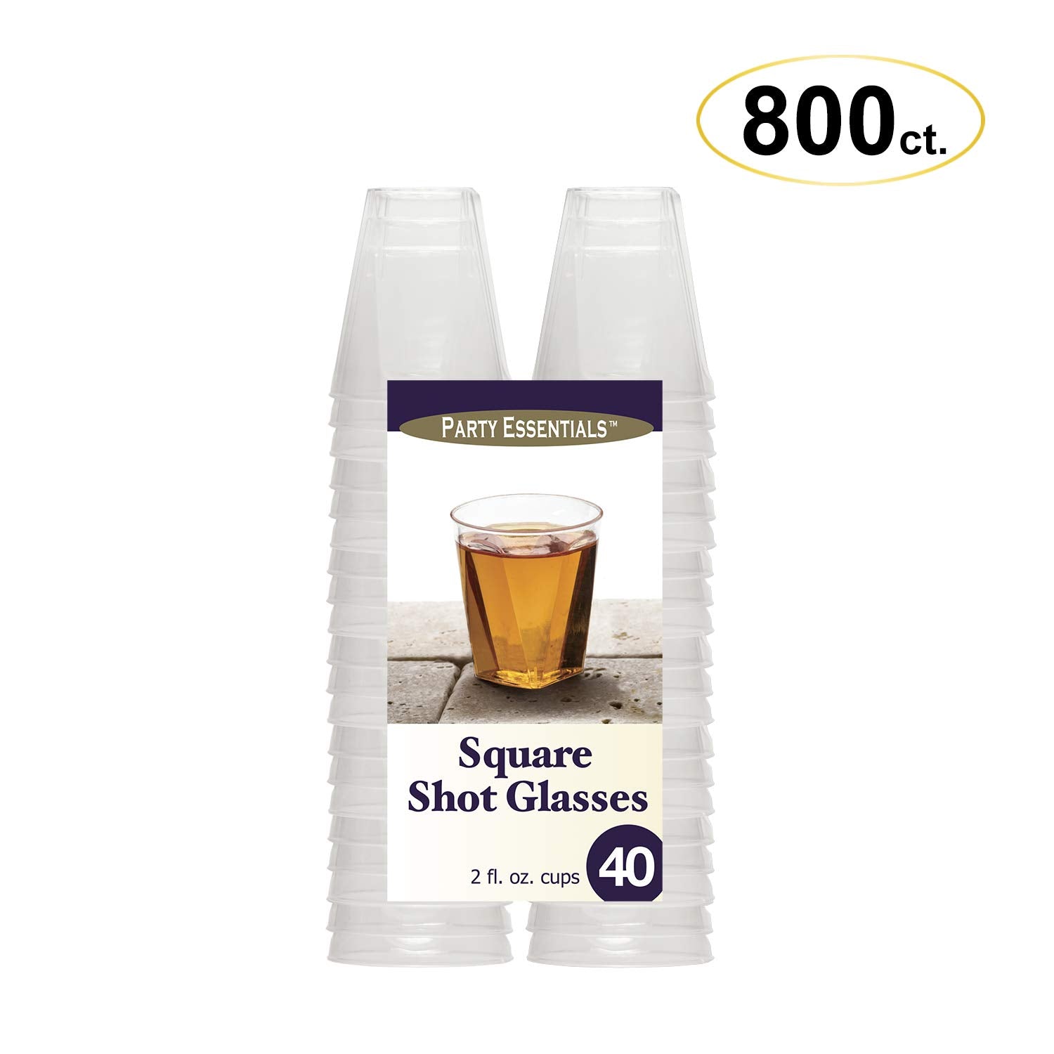 Square Shot 2oz 40ct Party Essentials