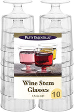 5oz Wine Stem Glass 10ct Part Essentials