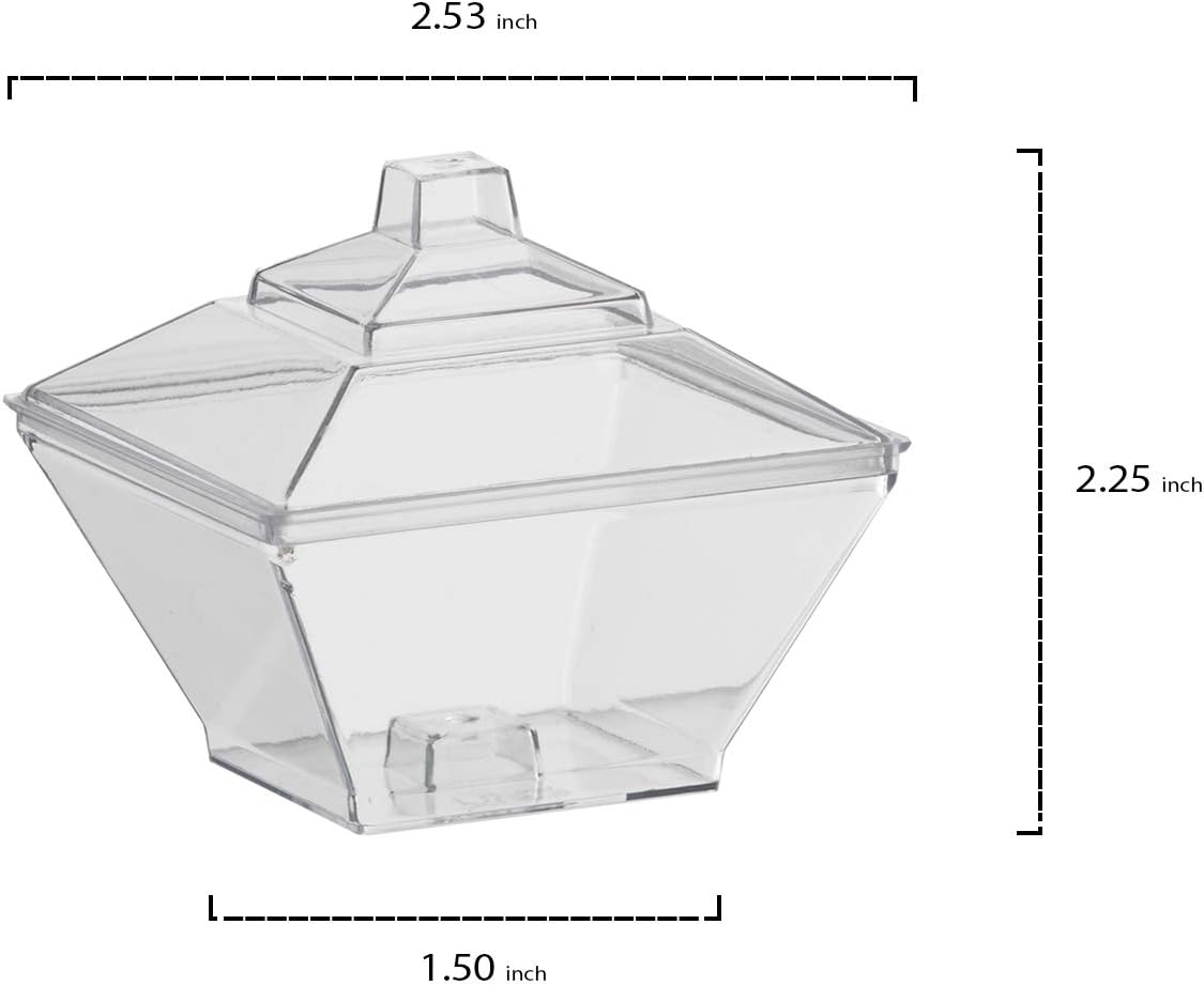 PartyE 3.5oz Mini Square Cups - 20ct