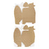 16G - 3 1/2 x 2 x 1 11/16 Gold Foil Bow Top Favor Boxes Large