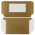 11G - 2 5/16 x 7/16 x 3 7/8 Gold Foil Favor Box