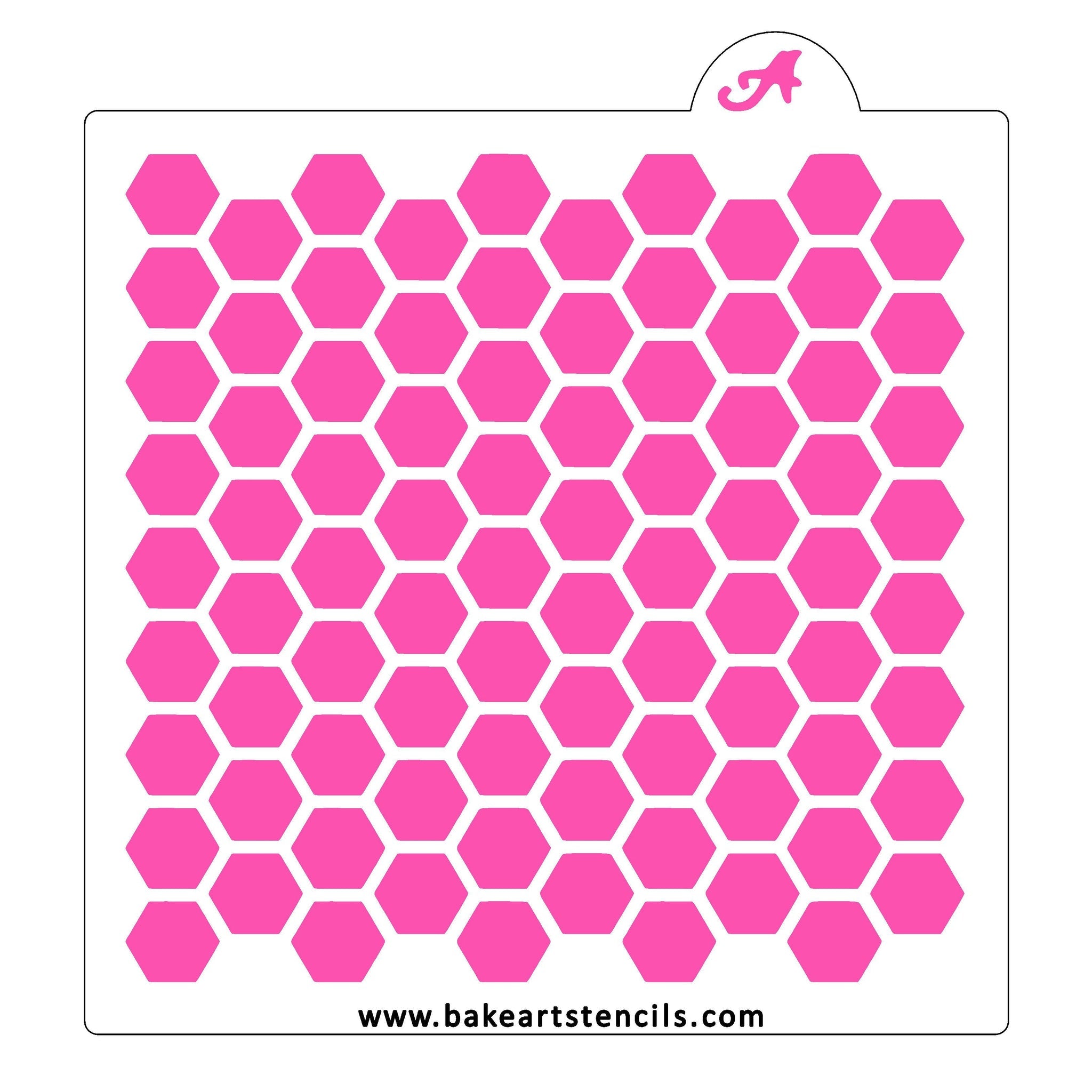 Honeycomb Pattern Cookie Stencil