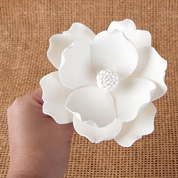 Large Magnolia White Gumpaste Flower #100