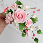 Tea Rose Spray Gumpaste Flower Boquete
