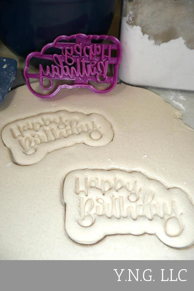 YNG Cookie Cutter Happy Birthday Cutter