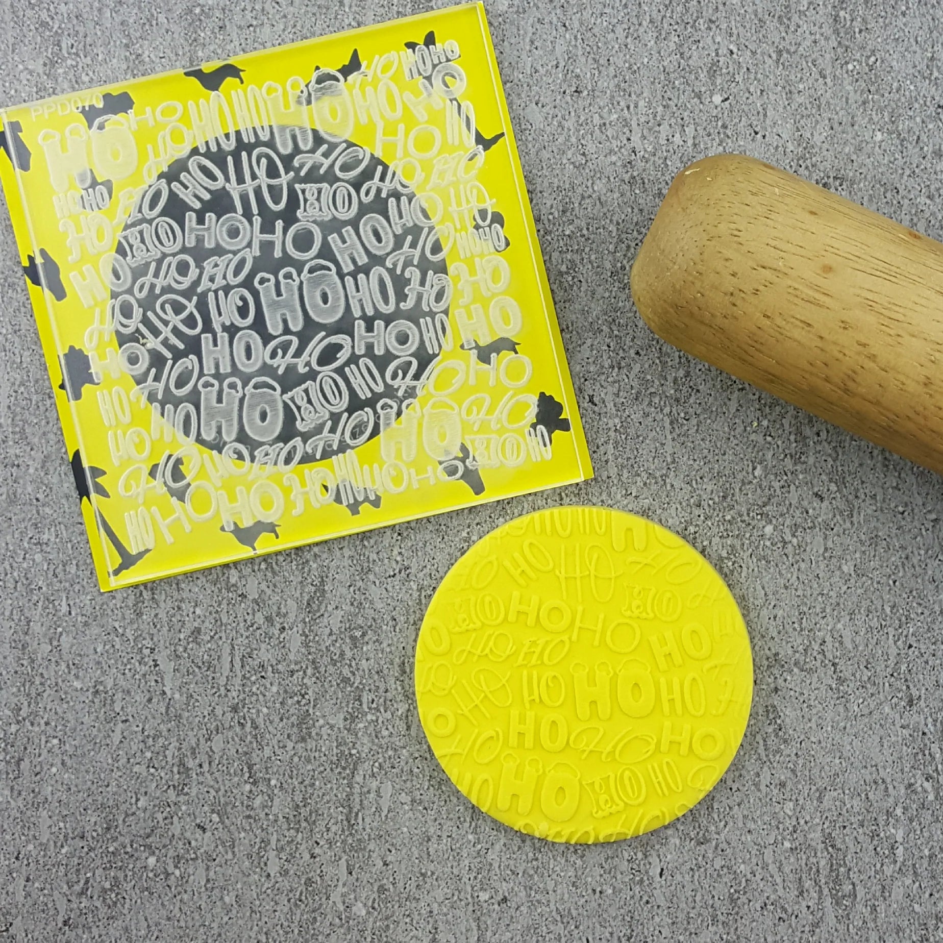 Ho Ho Ho Pattern Plate