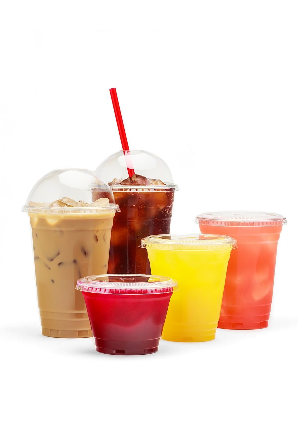 16 oz. Crystal Clear Plastic Disposable Tall Iced Tea Cups
