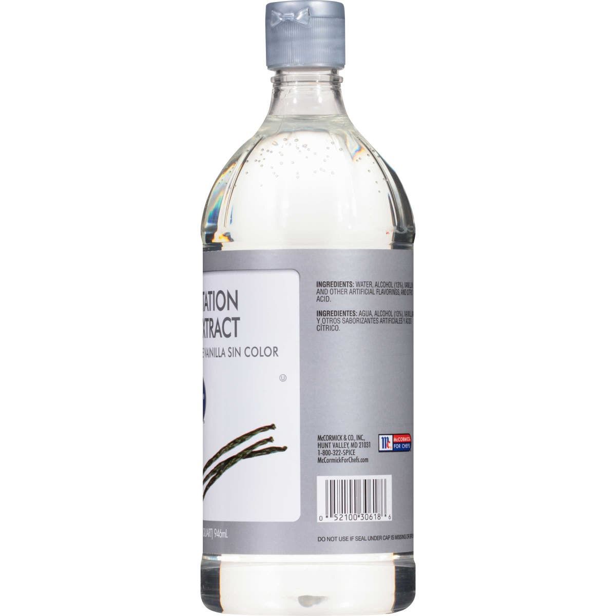 McCormick Clear Imitation Vanilla Extract 32oz