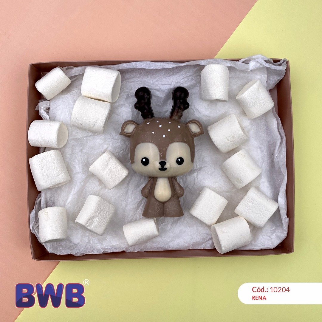 3D Reindeer 3pc Chocolate Mold