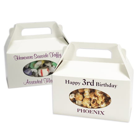 25W - 6 3/8 x 3 x 3 1/2 White Tote Boxes Gable Style with Window
