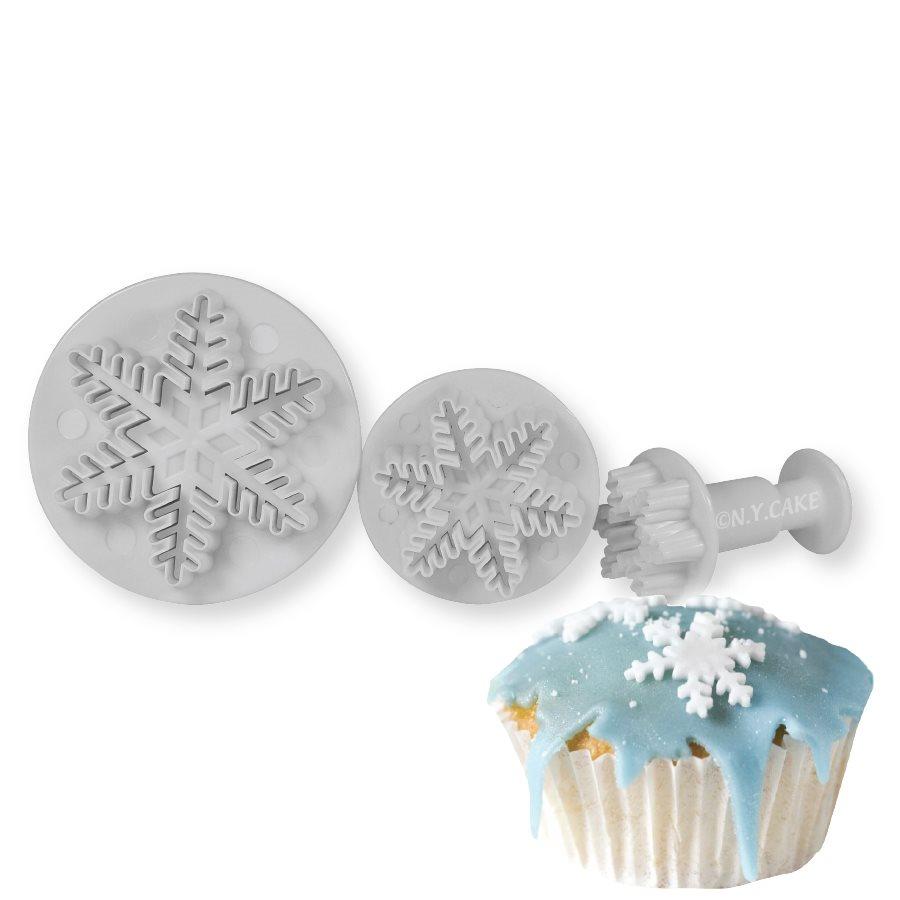 Snowflake Plunger Cutter NY Cake Fondant Cutter - Bake Supply Plus