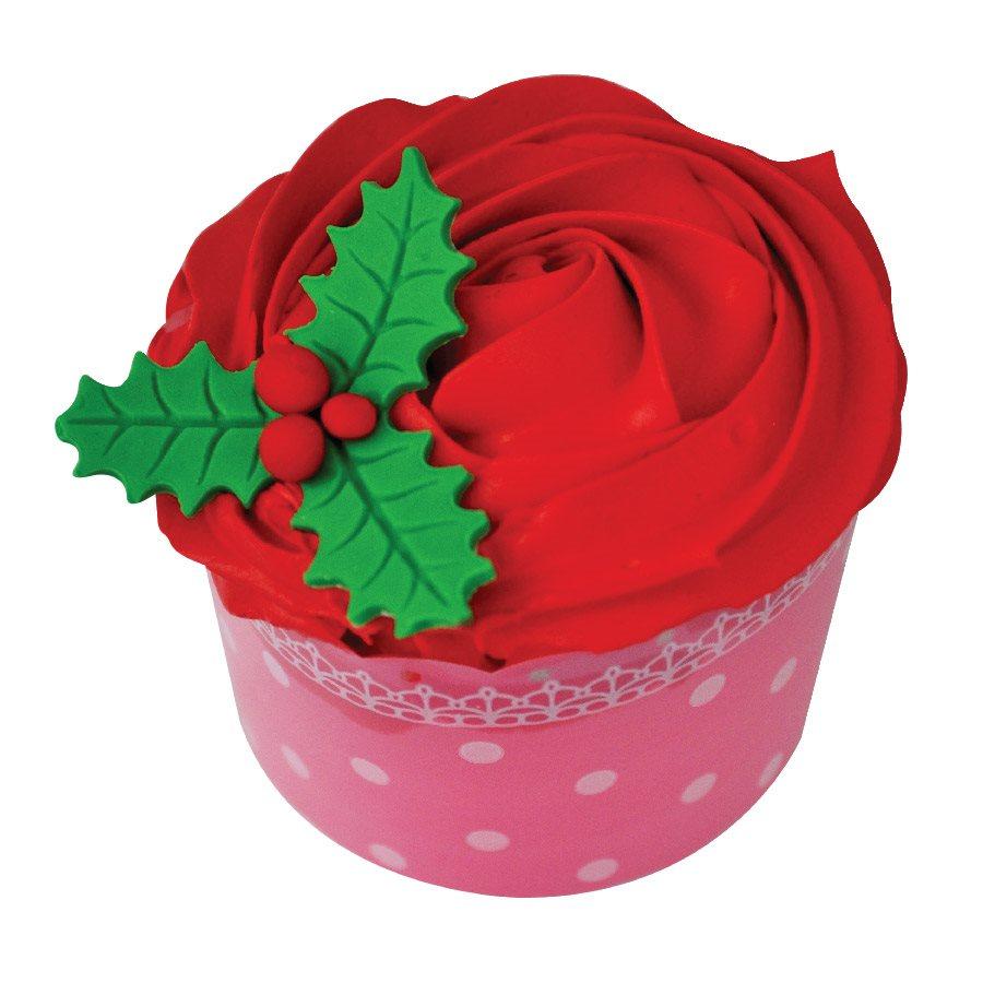 Holly Leaf Plunger Cutter Set - Small NY Cake Fondant Cutter - Bake Supply Plus