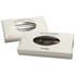 Box #6 - 7 1/2 x 4 x 1 1/8 White Candy & Fudge Box with Window 1/2 lb.