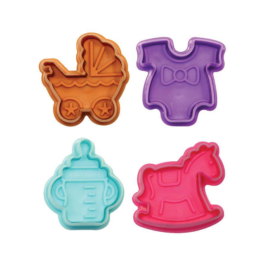 Baby Shower Fondant & Pie Cutter Set NY Cake Fondant Cutter - Bake Supply Plus
