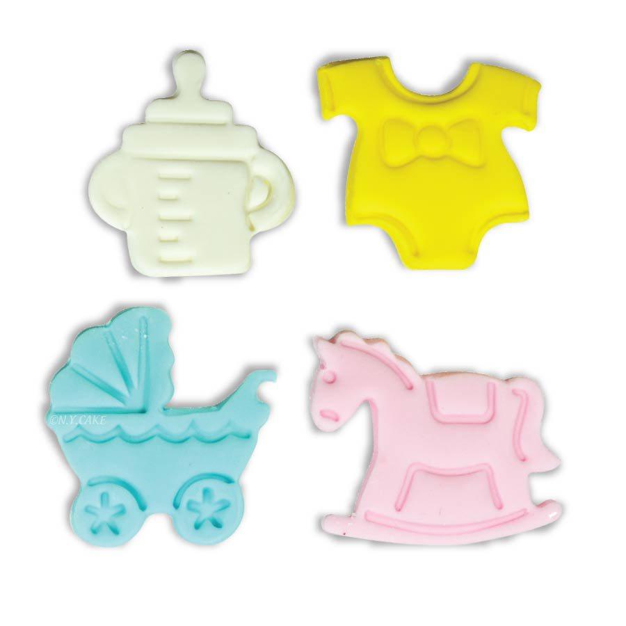 Baby Shower Fondant & Pie Cutter Set NY Cake Fondant Cutter - Bake Supply Plus