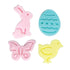 Easter Plunger Fondant & Pie Cutter - Set of 4 NY Cake Fondant Cutter - Bake Supply Plus