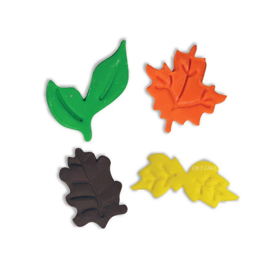 Leaves Plunger Cutter - Set of 4 NY Cake Fondant Cutter - Bake Supply Plus