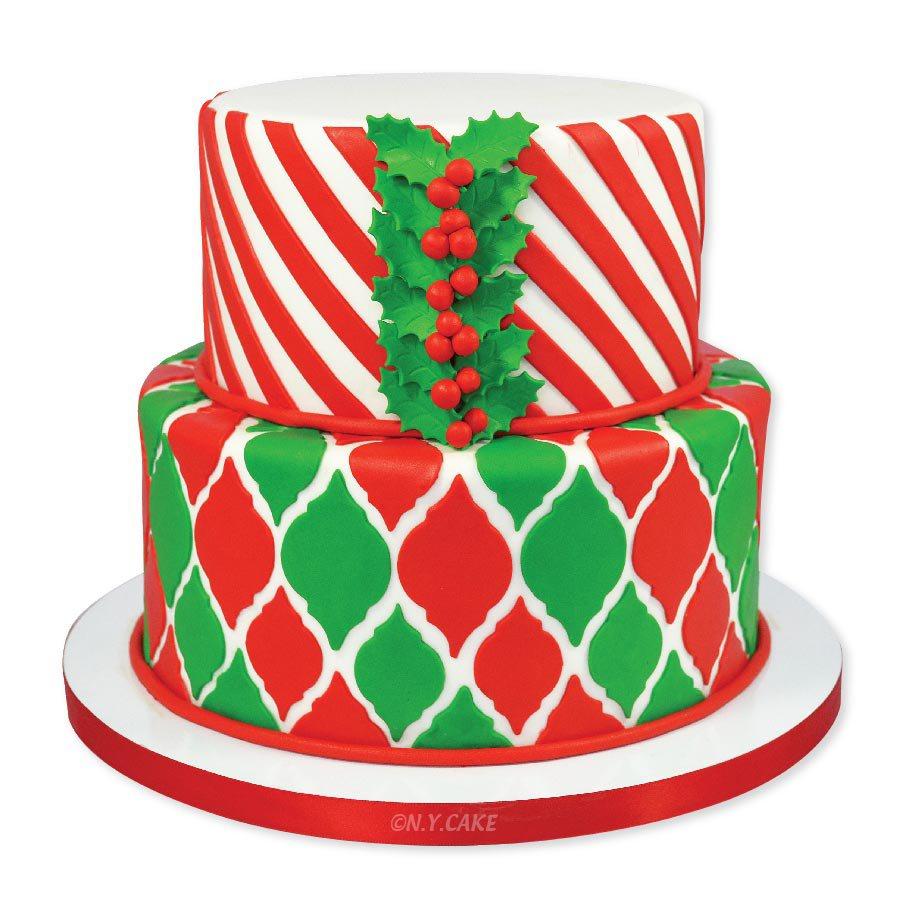 Holly Leaf Plunger Cutter - 3 in 1 NY Cake Fondant Cutter - Bake Supply Plus