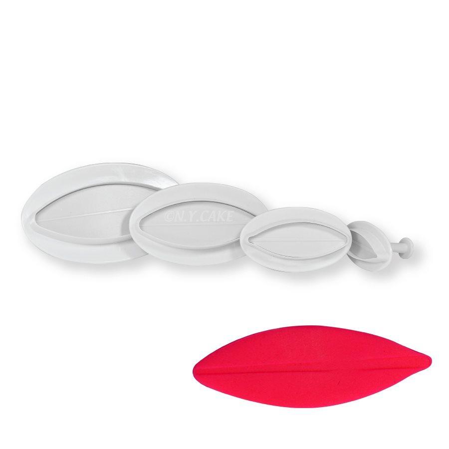 Rounded Lilies Plunger Cutter Set NY Cake Fondant Cutter - Bake Supply Plus