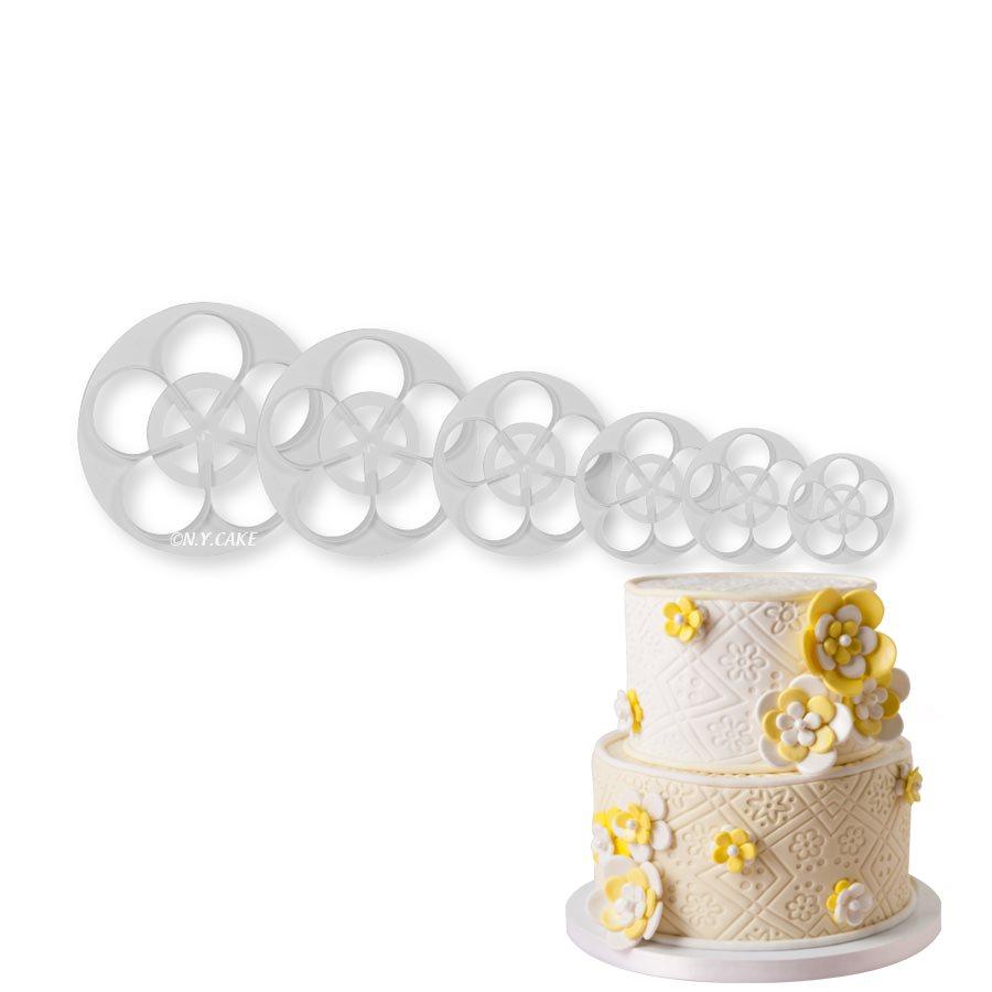 Rose Cutter Set - Small NY Cake Fondant Cutter - Bake Supply Plus