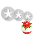 Calyx Poinsettia Cutter Set Large NY Cake Fondant Cutter - Bake Supply Plus