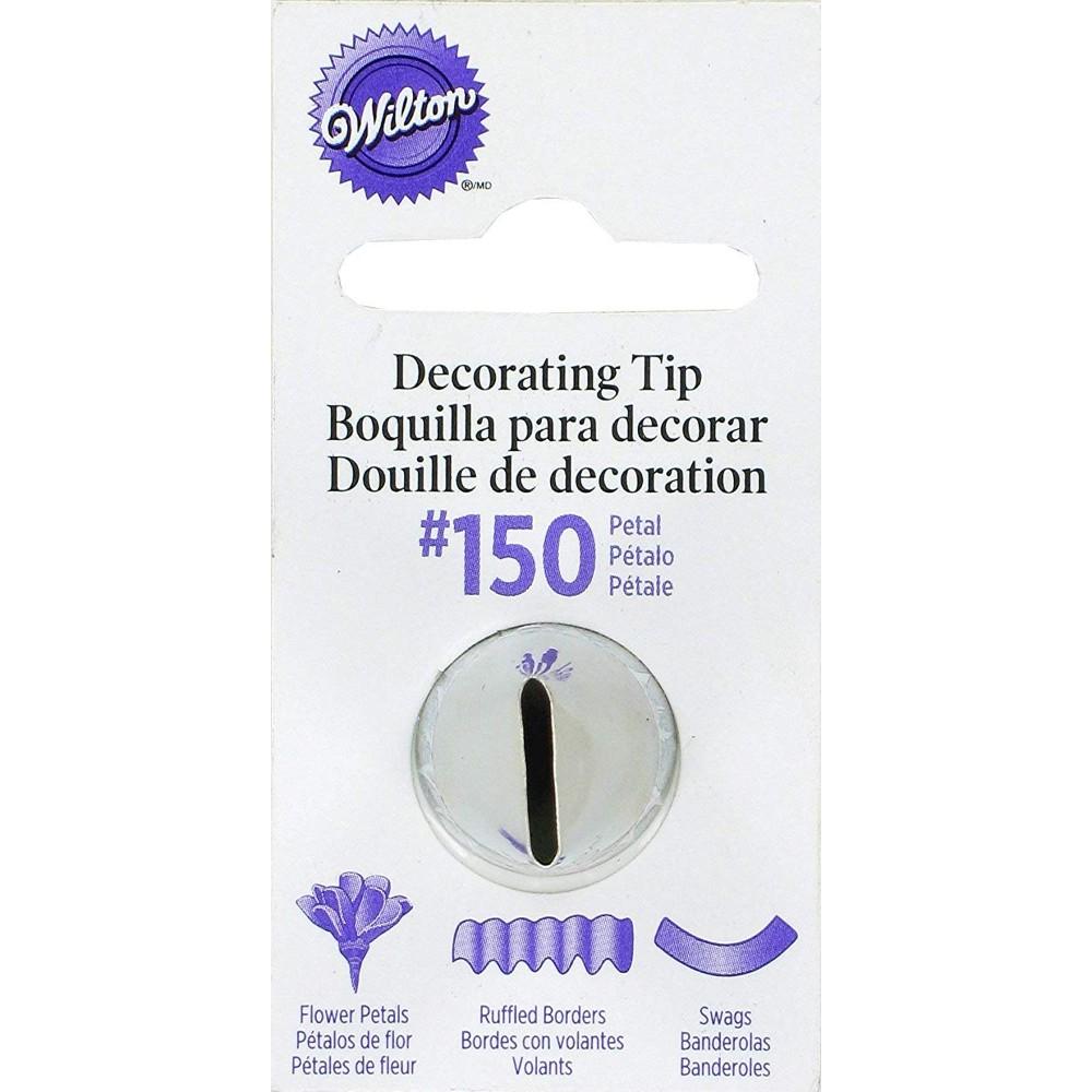Wilton Petal Decorating Cake Tip #150 Wilton Piping Tip - Bake Supply Plus