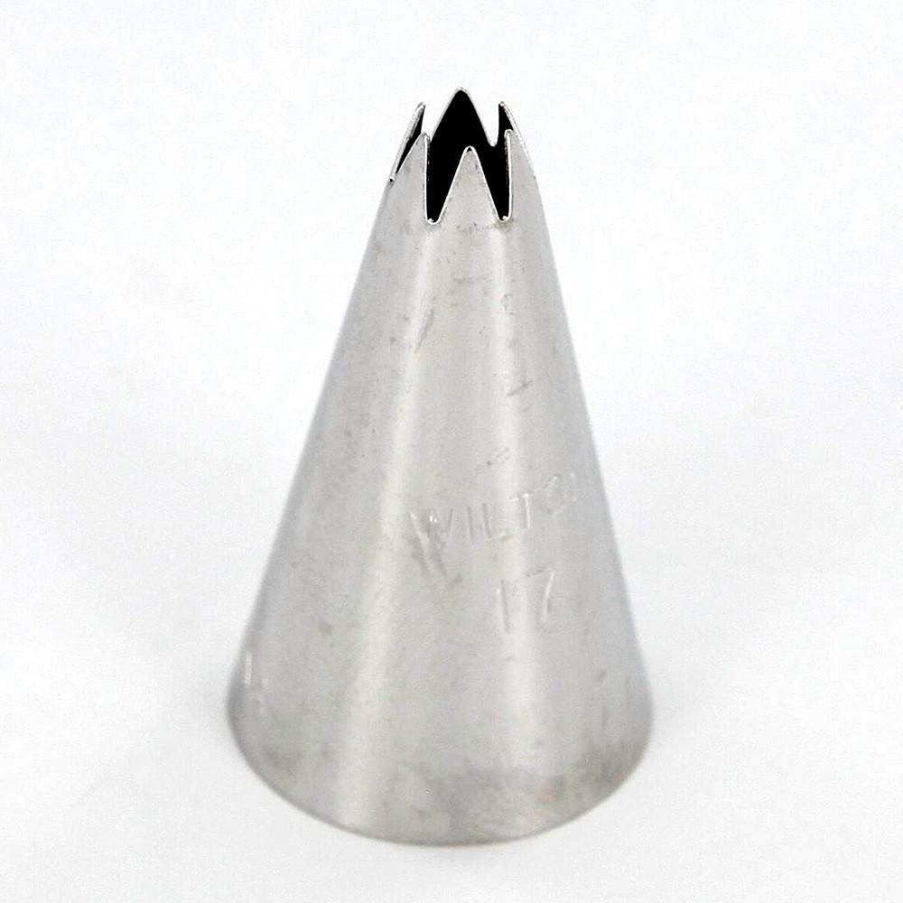 Wilton Standard #17 Open Star Decorating Tip Wilton Piping Tip - Bake Supply Plus
