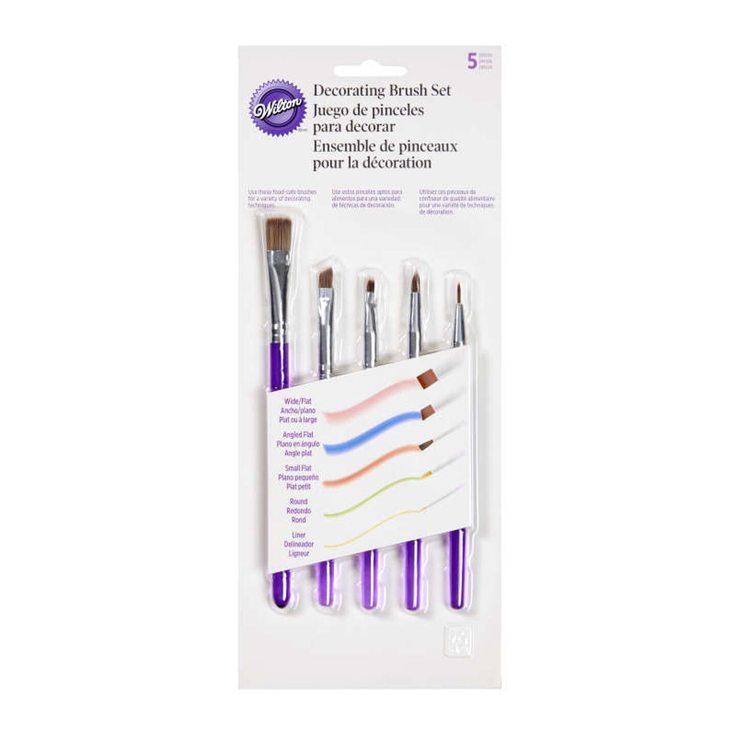 PME Foodsafe Fine Paint Brush - Set of 5