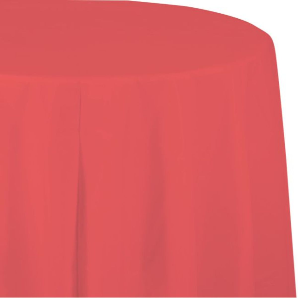 Creative Converting Round Plastic-Lined Tablecover