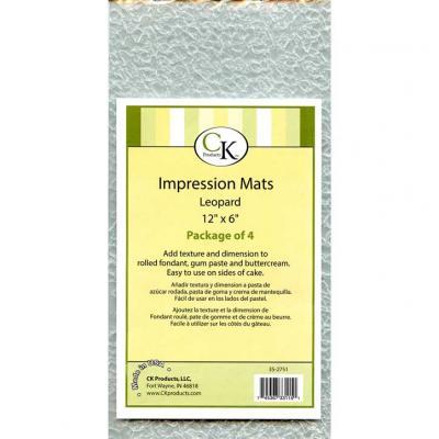 Impression Mat Leopard 4ct. CK Products Texture Mat - Bake Supply Plus