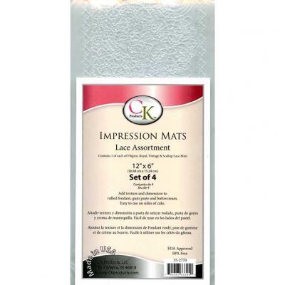Impression Mat Lace Assortment 4ct. CK Products Texture Mat - Bake Supply Plus