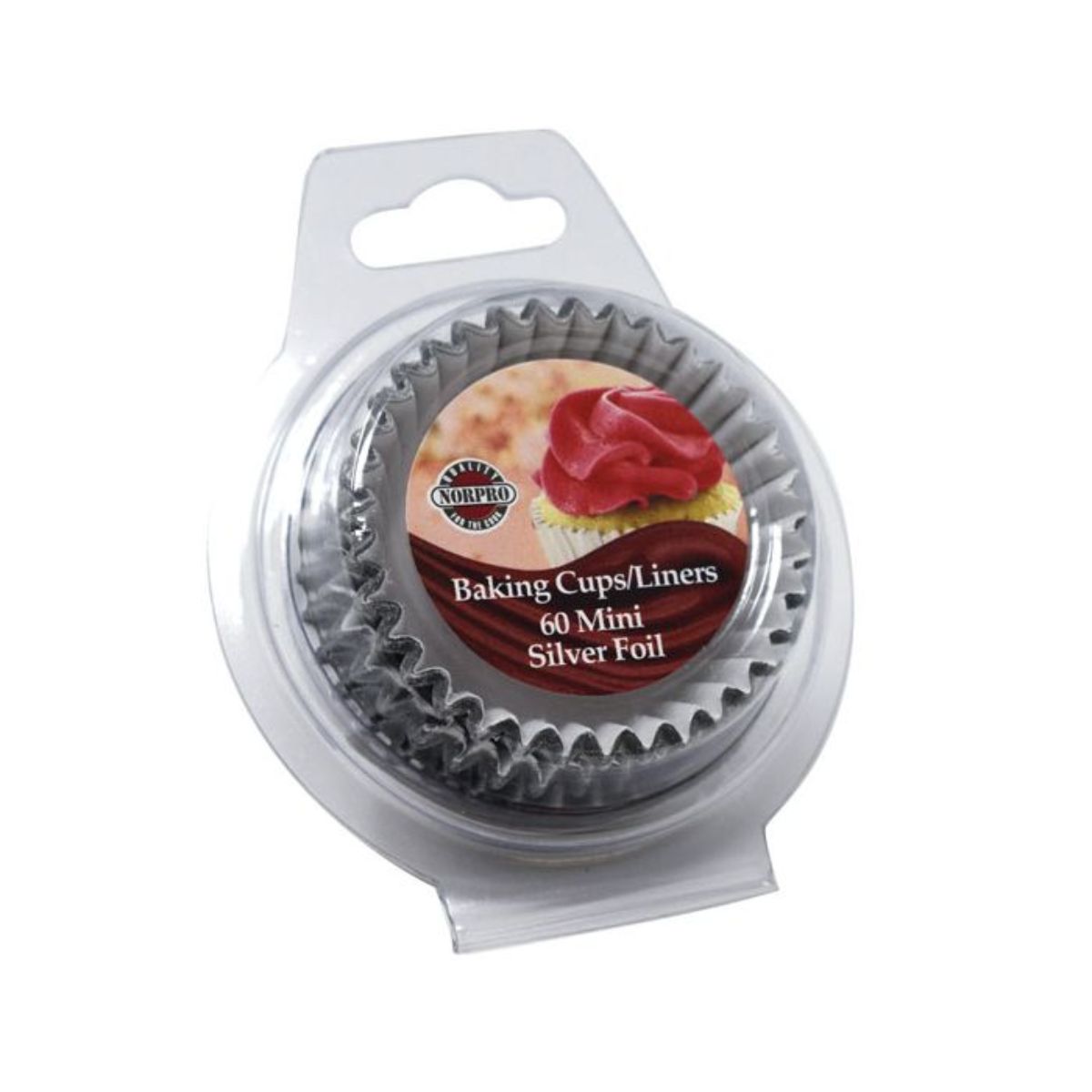 Norpro Mini Silver Foil Petit Cups/Liners 60ct