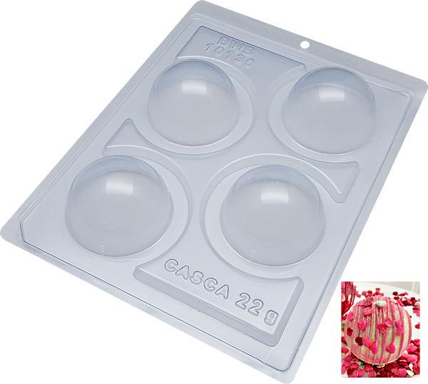 60mm Hemisphere 3pc Chocolate Mold