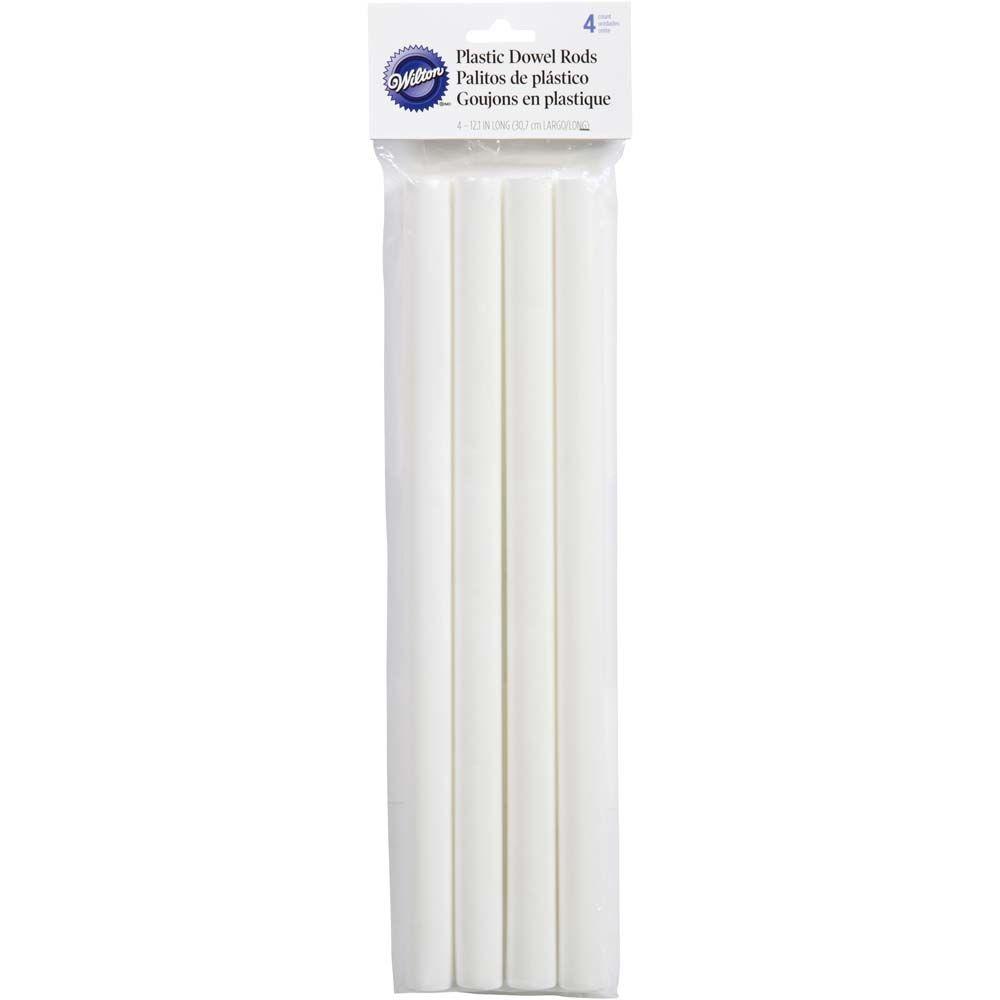 10Pcs 24cm/30cm Cake Dowels White Plastic Support Rods Round