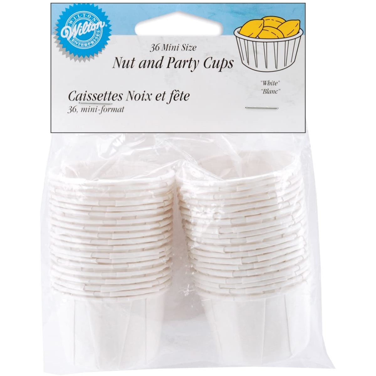 Wilton White Mini Party Cups 36ct