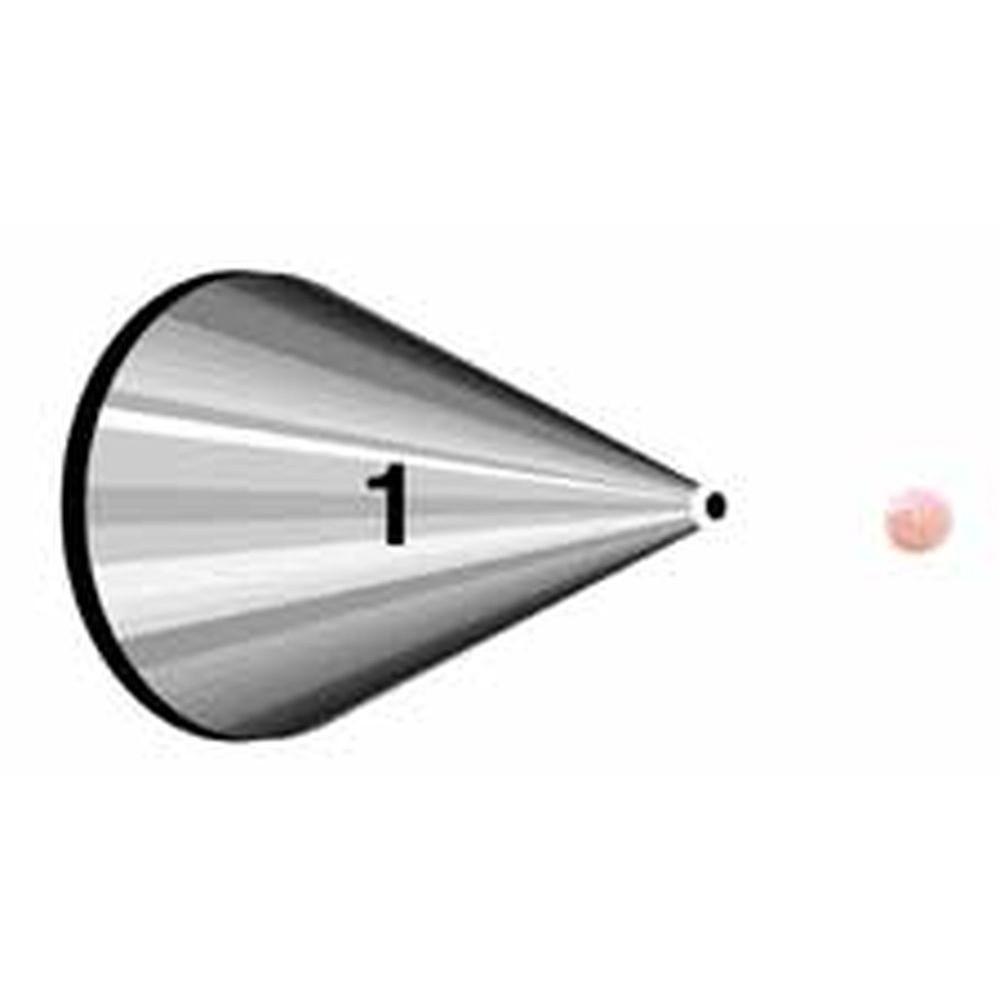 Wilton Standard #1 Round Decorating Tip Wilton Piping Tip - Bake Supply Plus