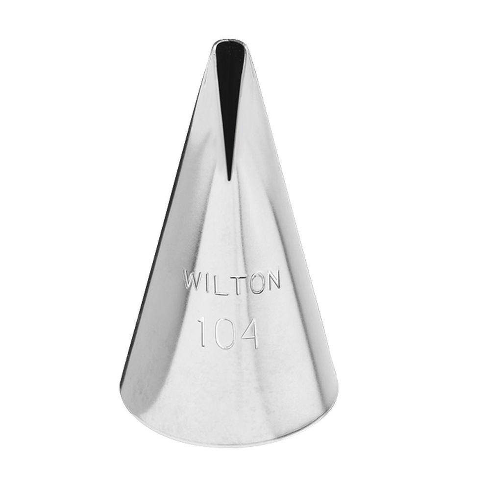 Wilton Standard #104 Petal Decorating Tip Wilton Piping Tip - Bake Supply Plus