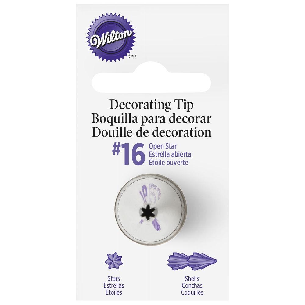 Wilton Standard #16 Open Star Decorating Tip Wilton Piping Tip - Bake Supply Plus