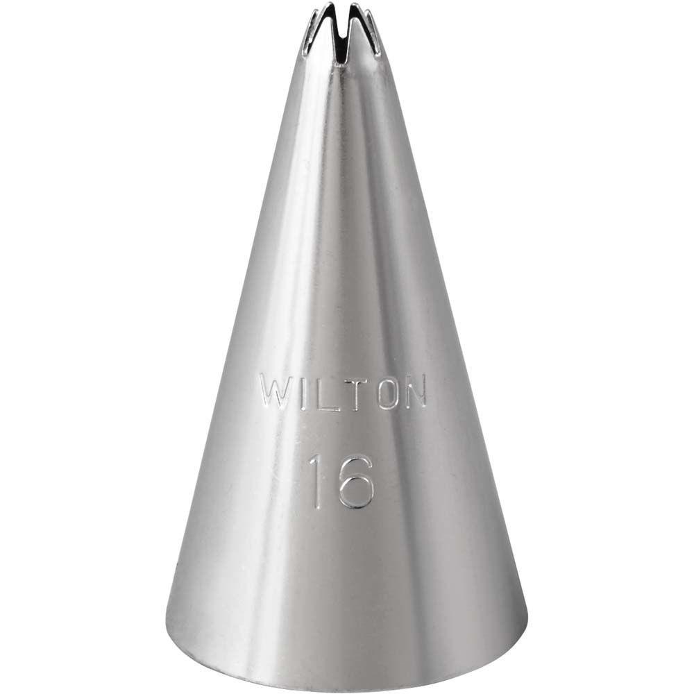 Wilton Standard #16 Open Star Decorating Tip Wilton Piping Tip - Bake Supply Plus