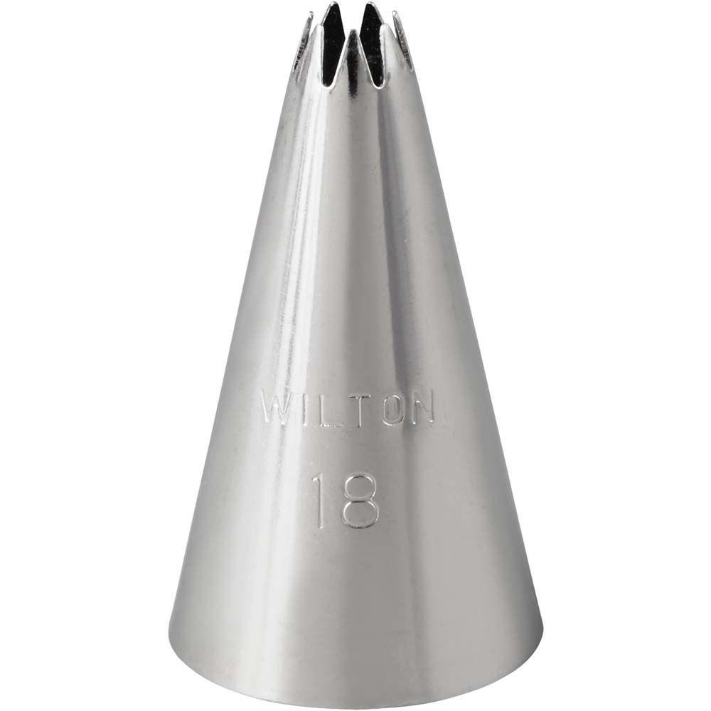 Wilton Standard #18 Open Star Decorating Tip Wilton Piping Tip - Bake Supply Plus