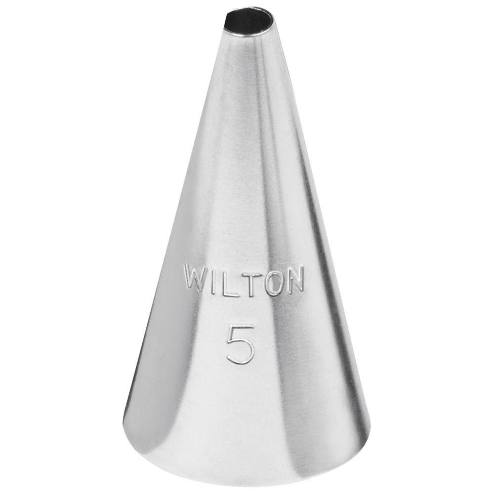 Wilton Standard #5 Round Decorating Tip Wilton Piping Tip - Bake Supply Plus