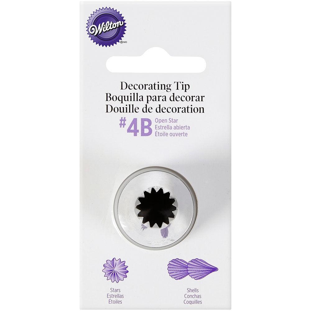 Open Star Piping Tip #4B Wilton Piping Tip - Bake Supply Plus