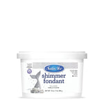 Satin Ice Silver Shimmer Fondant — 4oz or 1lb