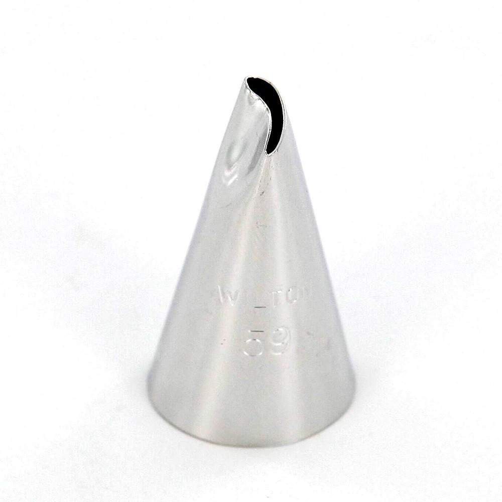 Wilton Petal Decorating Cake Tip #59 Wilton Piping Tip - Bake Supply Plus