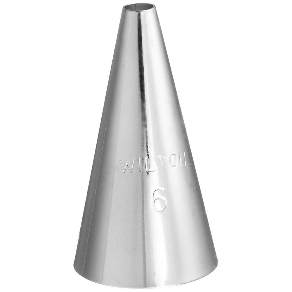 Wilton Standard #6 Round Decorating Tip Wilton Piping Tip - Bake Supply Plus