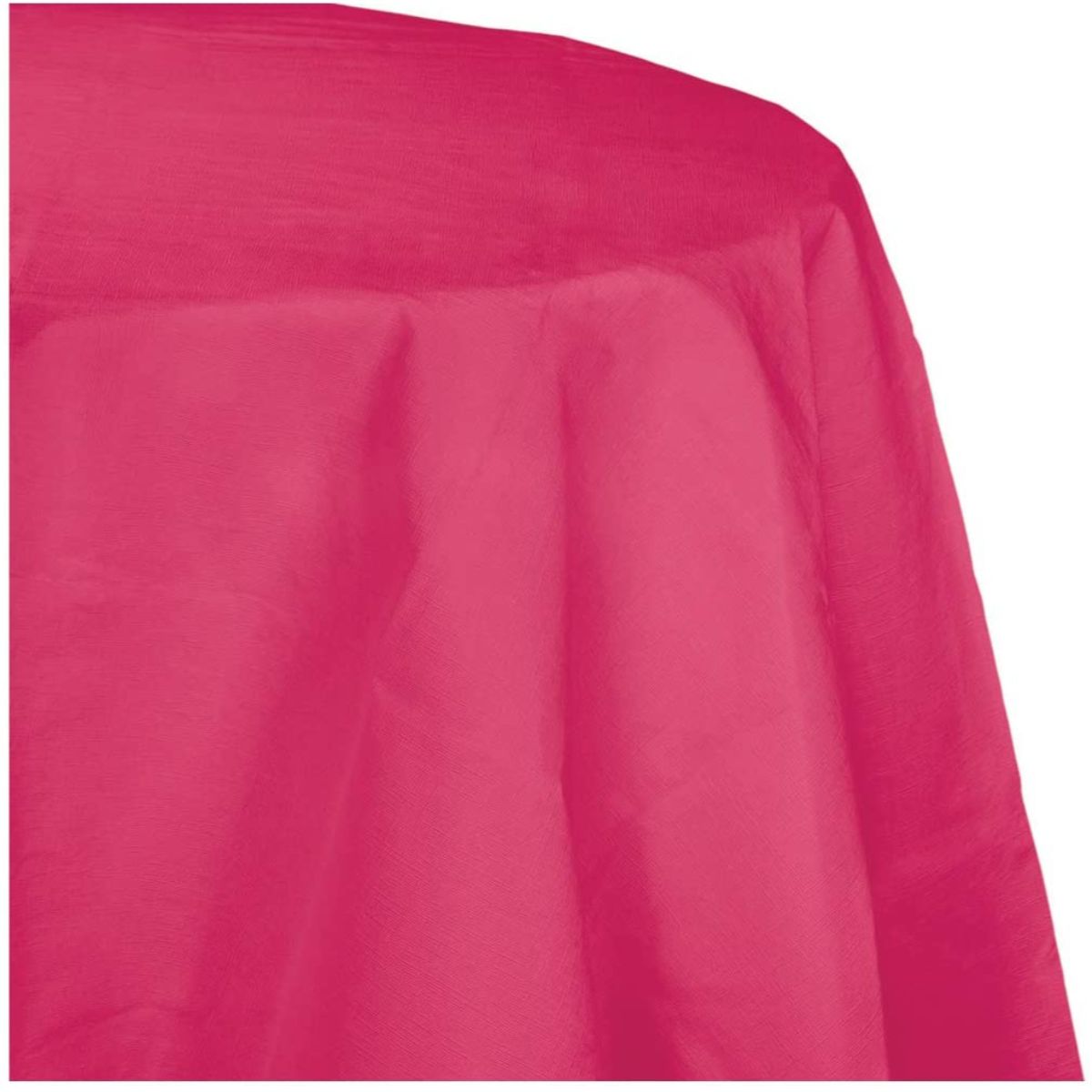 Creative Converting Round Plastic-Lined Tablecover