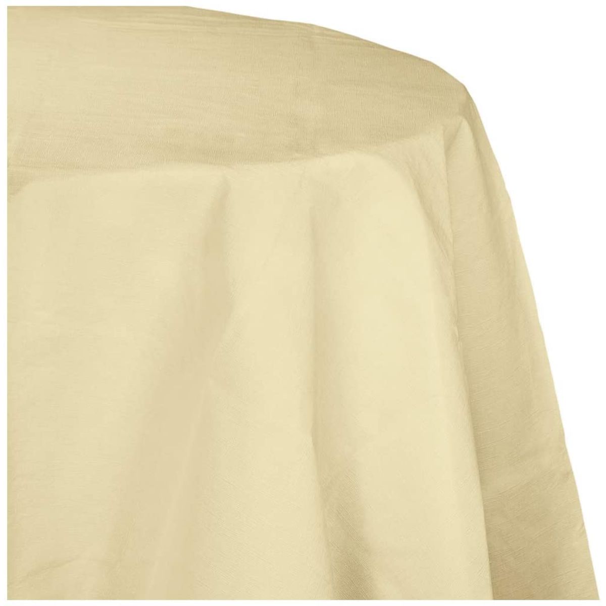Creative Converting Round Plastic-Lined Tablecover