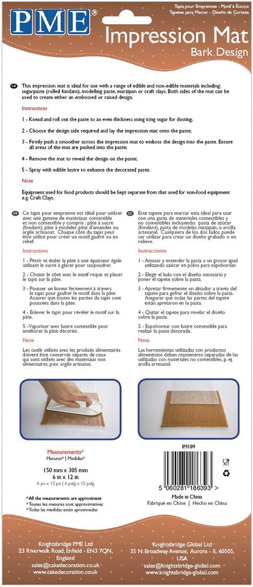 PME Bark Design Impression Mat